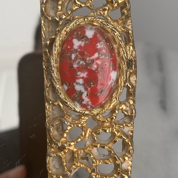 Beautiful brass filigree mirror for tabletop - Picture 9 of 9